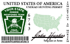 Custom State Hunting Permit